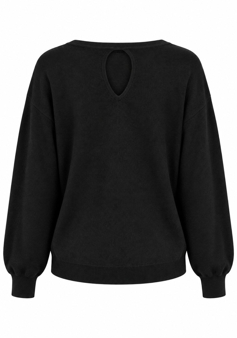 Maglia a Barca con Goccia da donna in colore nero, vista alternativa 4