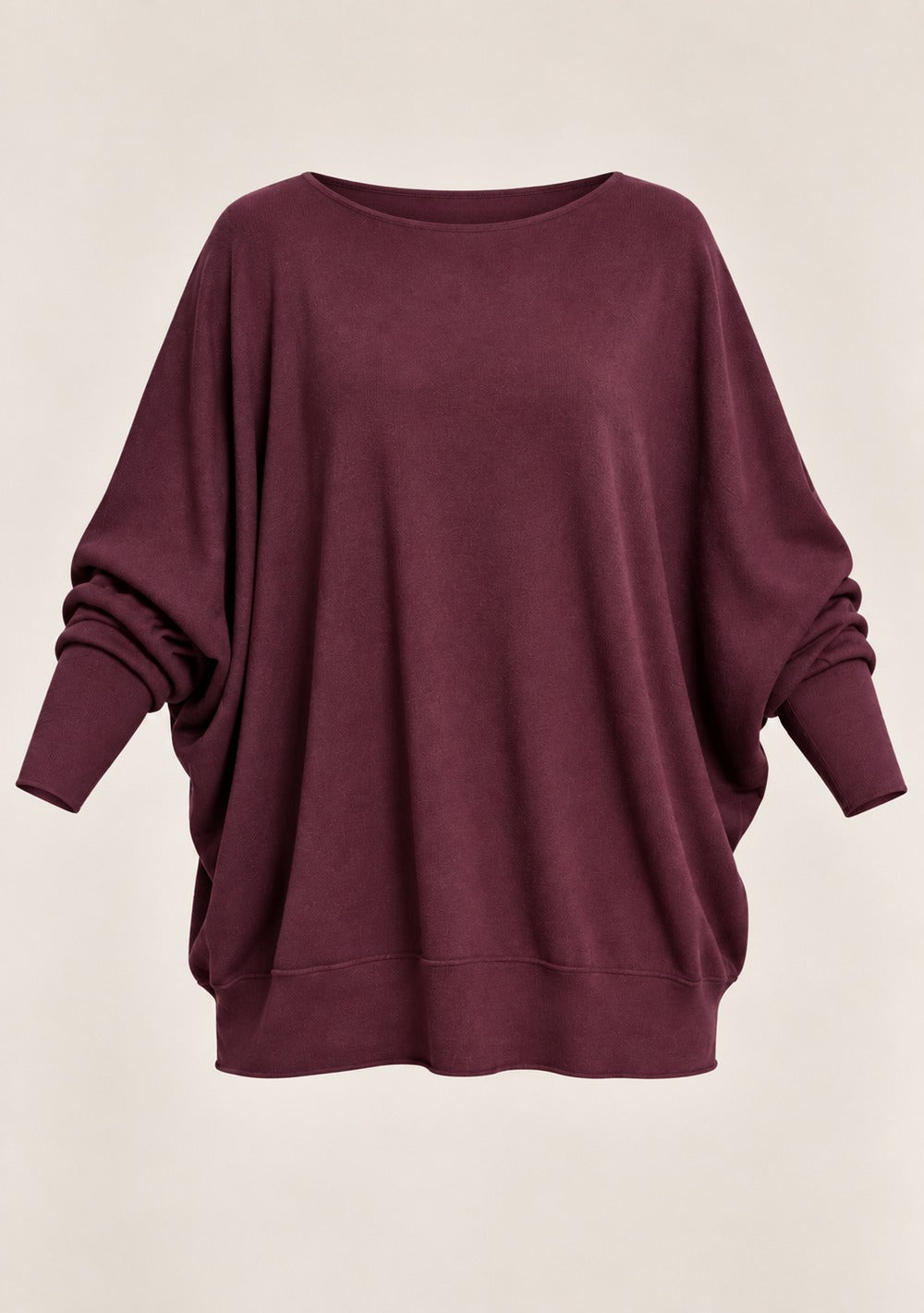Maglia a Barca Pipistrello da donna in colore vino, vista alternativa 4