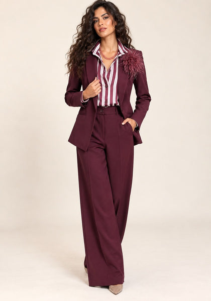 Tailleur SARTORIALE da donna in colore vino