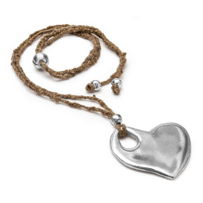 PENDENTIF COEUR A TROU GOUTTE