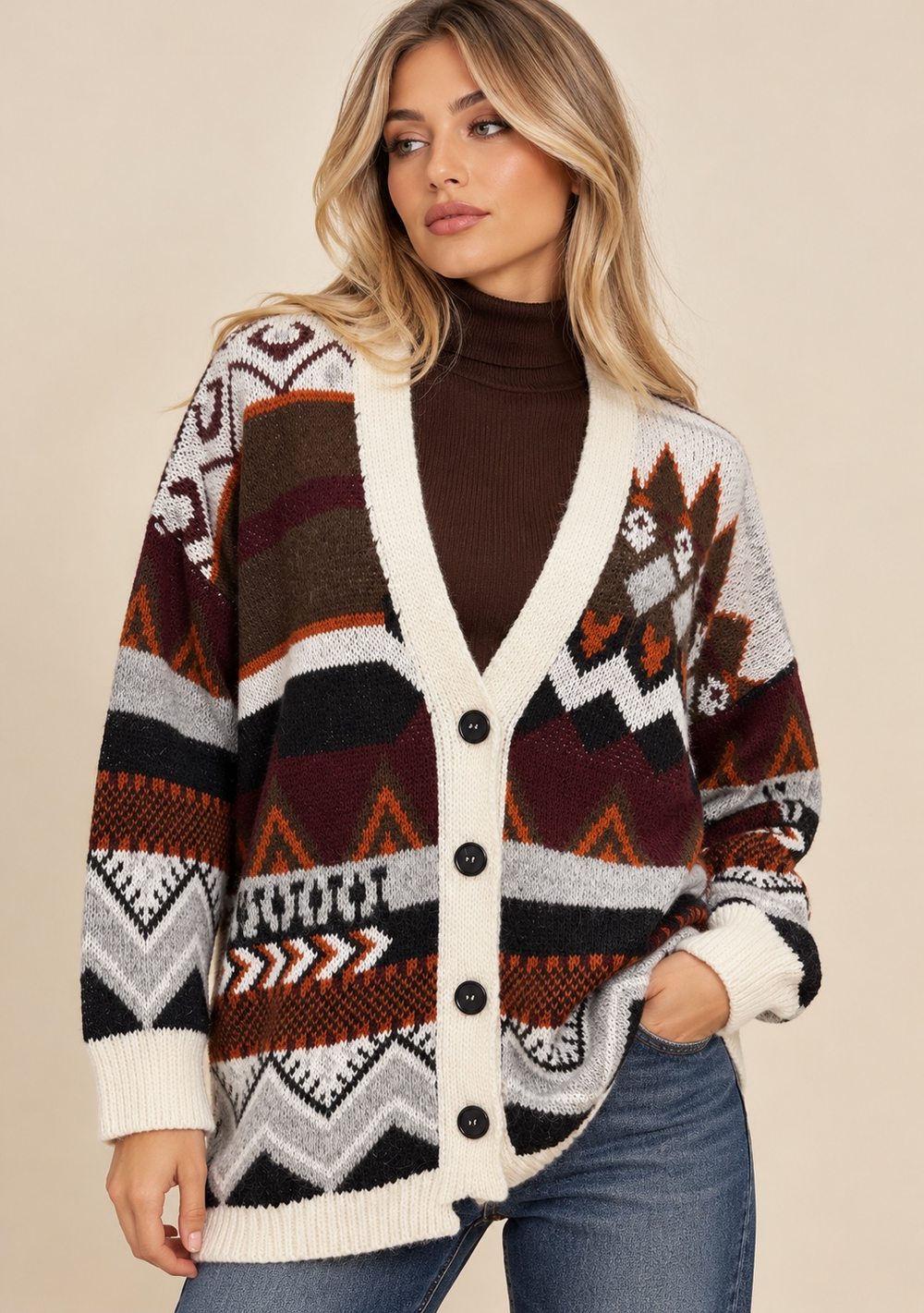 Cardigan Fantasia Etnica