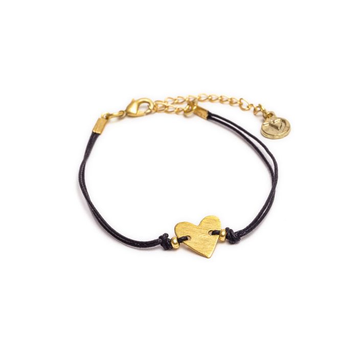 BRACCIALE FILO CUORE PIENO