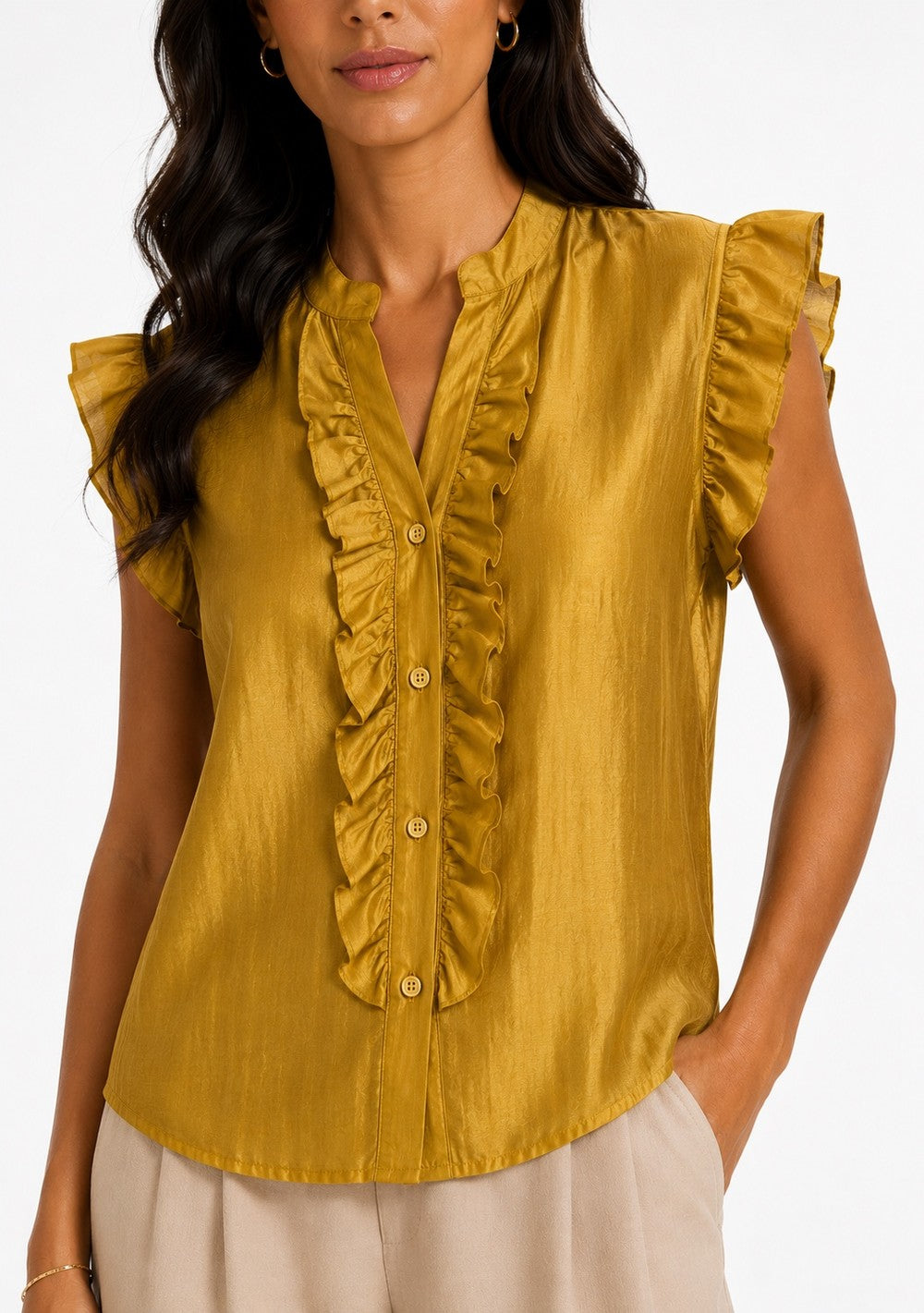 Camicia Smanicata Rouches