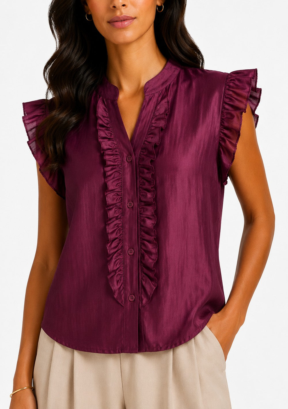 Camicia Smanicata Rouches