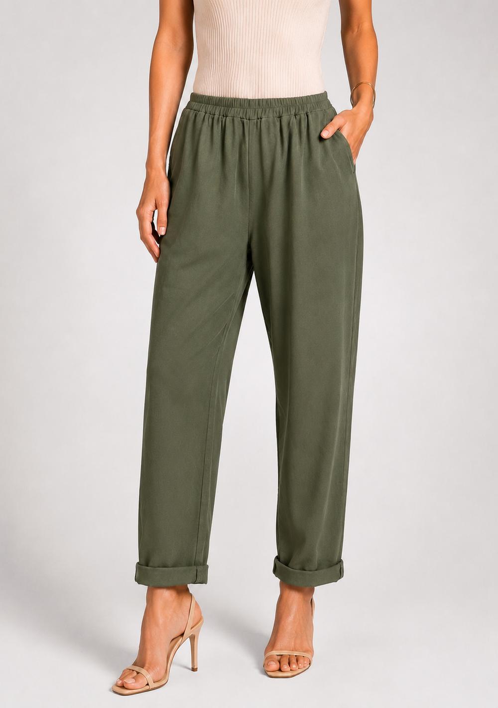 Pantaloni con Risvolto