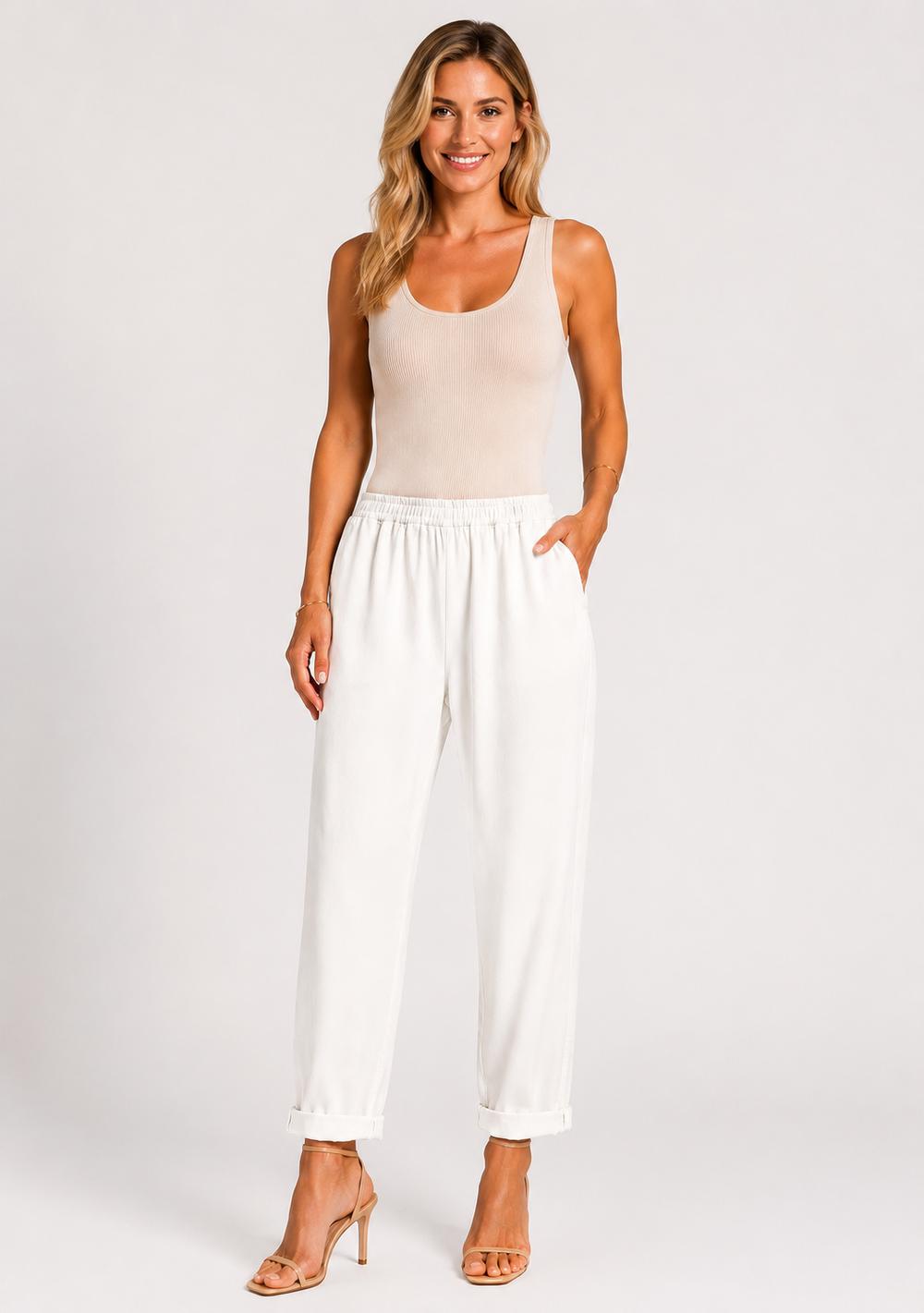 Pantaloni con Risvolto