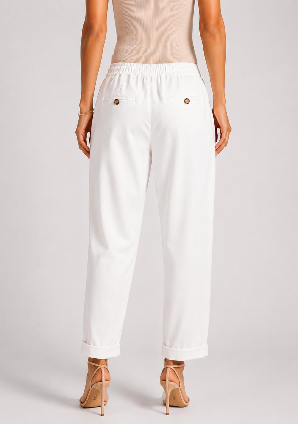 Pantaloni con Risvolto