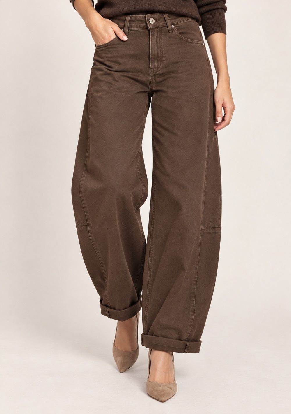 Pantaloni Balloon in Cotone