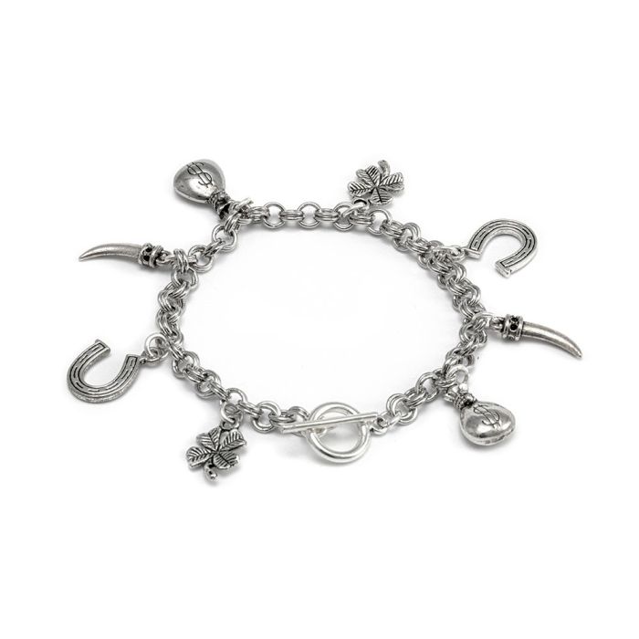 BRACCIALE CATENA CHARMS PORTA FORTUNA