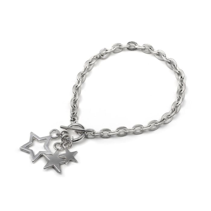 BRACCIALE CATENA T-BAT TRIS STELLE