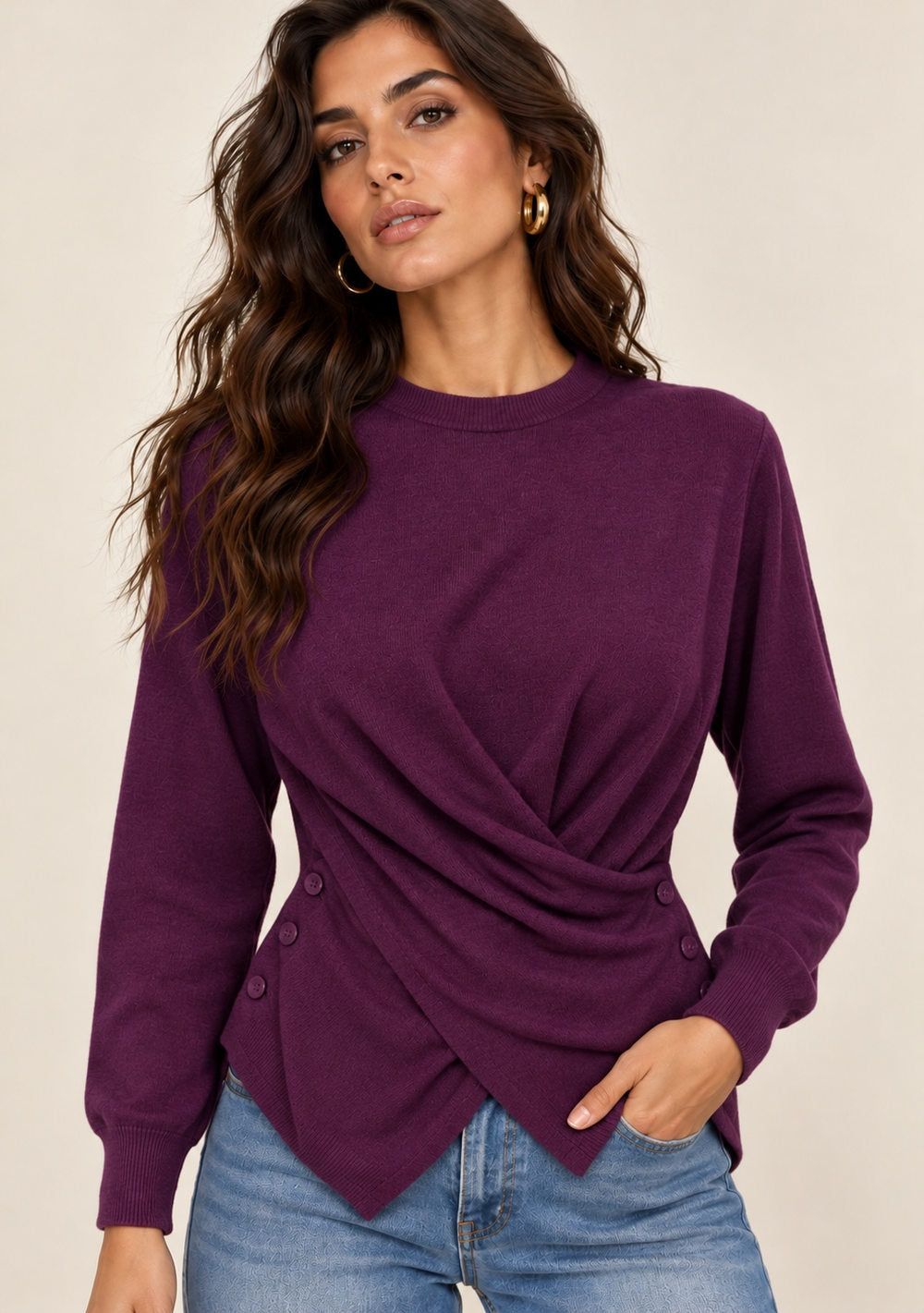 Maglia con Bottoni