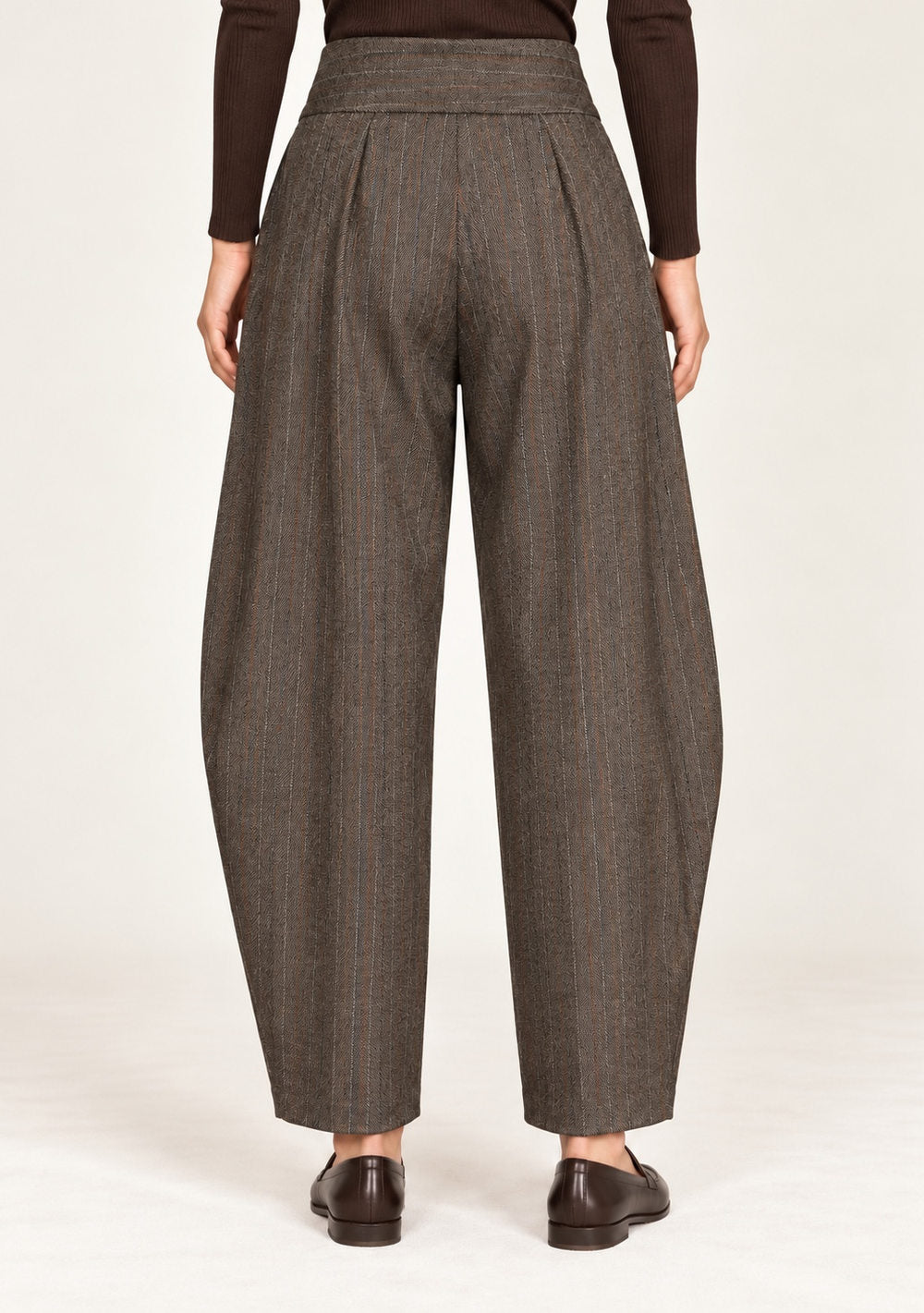 Pantaloni Balloon Gessati