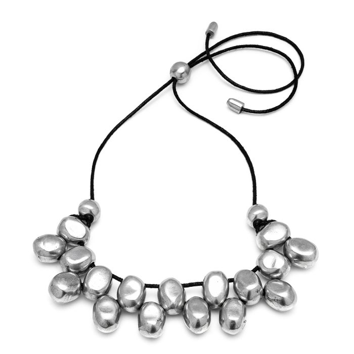 COLLIER OVALES BOMBEES DECALEES