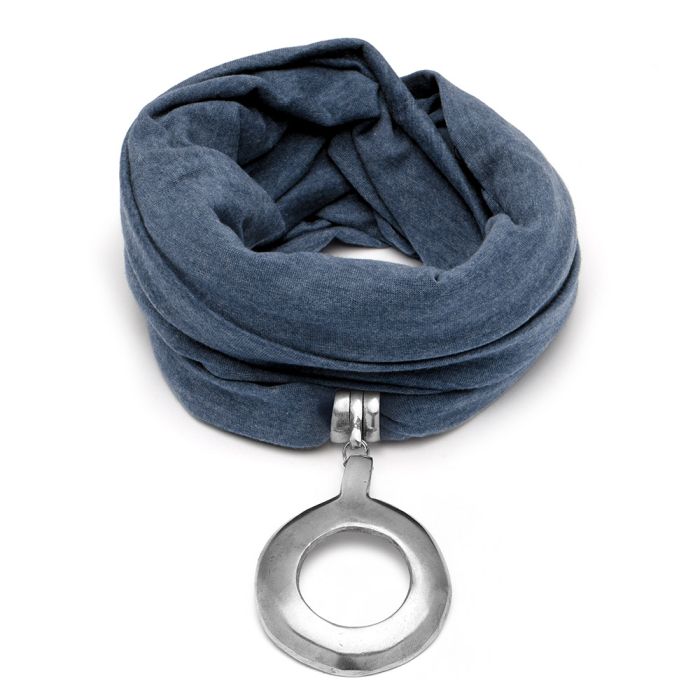 ECHARPÉ RONDE BOMBE A TROU SPECIAL ESCHARPE BLU