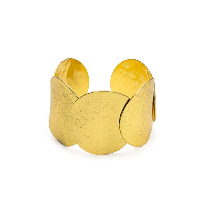 BRACCIALE FASCIA TONDI BATTUTI