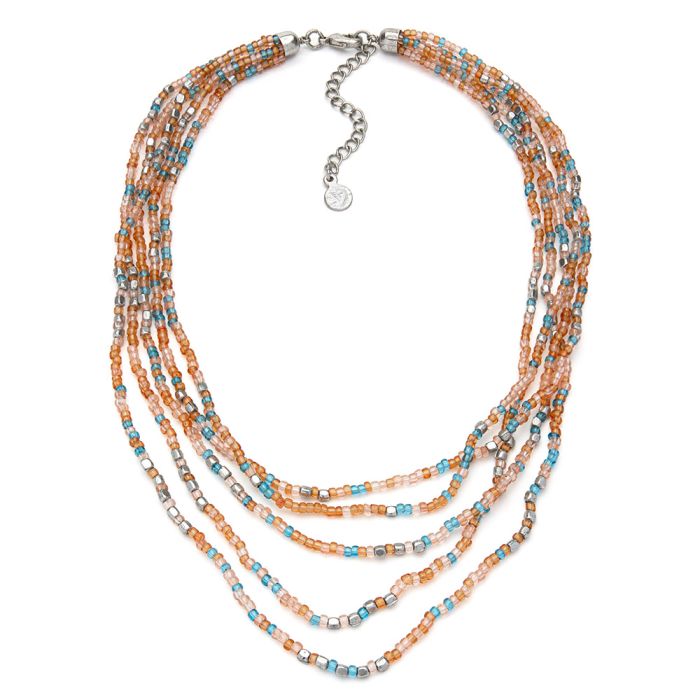 COLLANA PERLINE MULTIFILI
