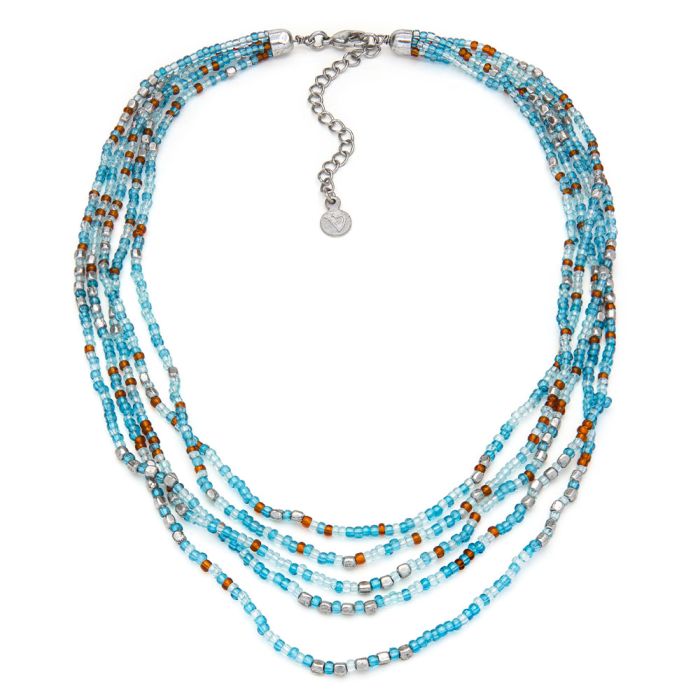 COLLANA PERLINE MULTIFILI