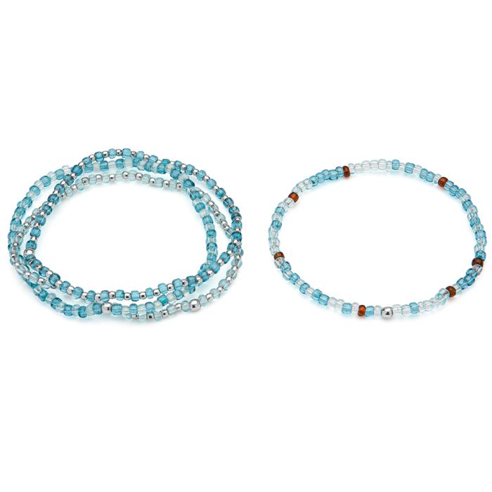 BRACCIALI ELASTICI PERLINE MIX