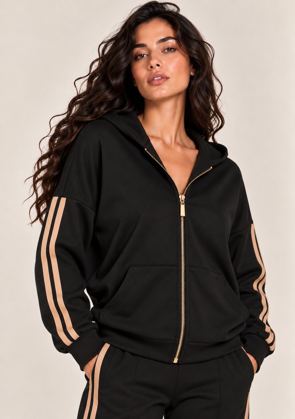 Giacca Zip con Cappuccio