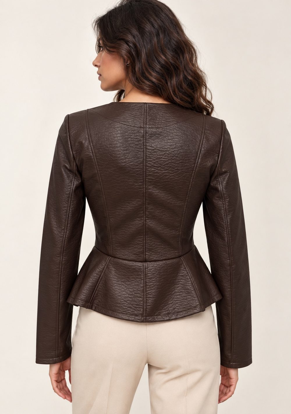 Giacca in Similpelle con Zip