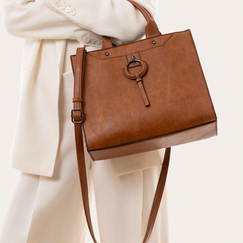 MAXI TOTE BAG BROWN