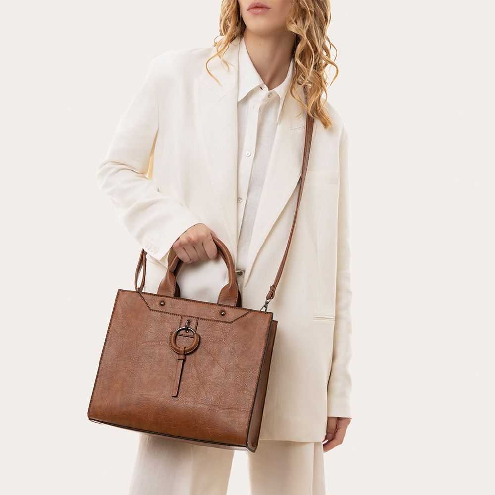 MAXI TOTE BAG BROWN