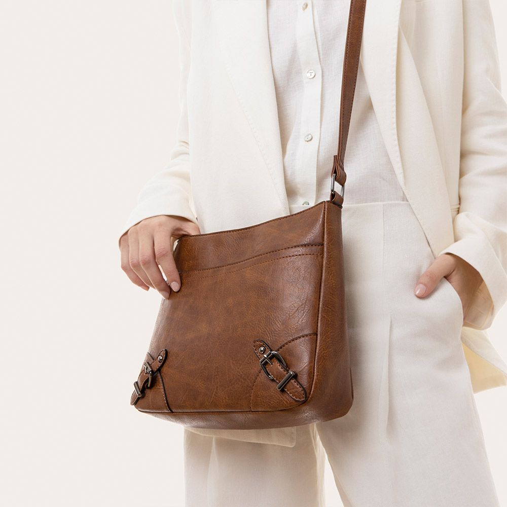 CROSSBODY BAG BROWN
