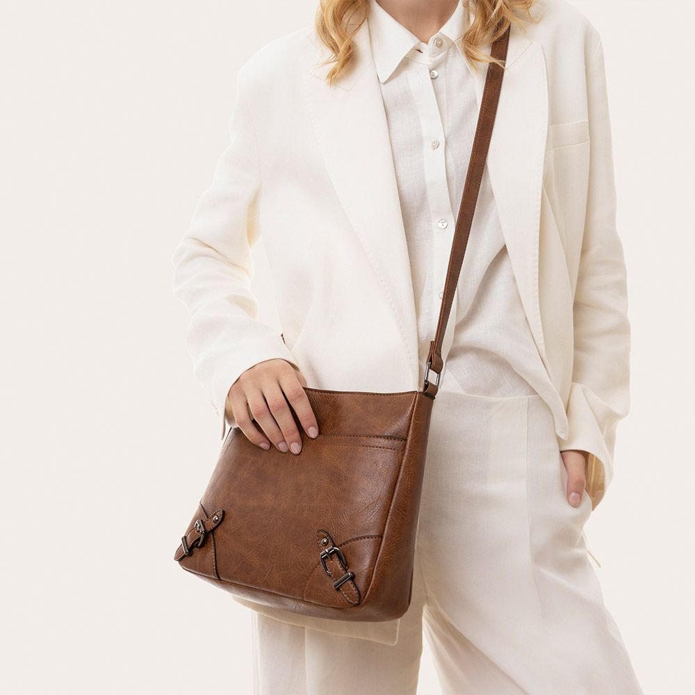 CROSSBODY BAG BROWN