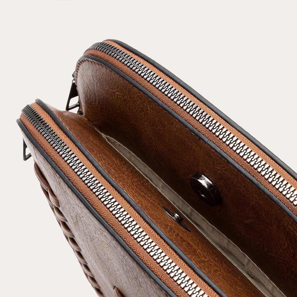 SMALL BOWLING BAG  BROWN