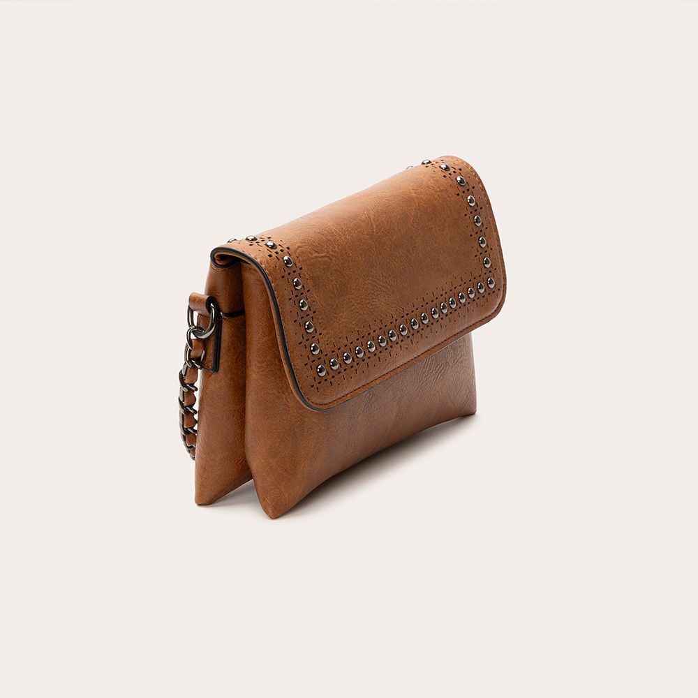 FLAP BAG BROWN