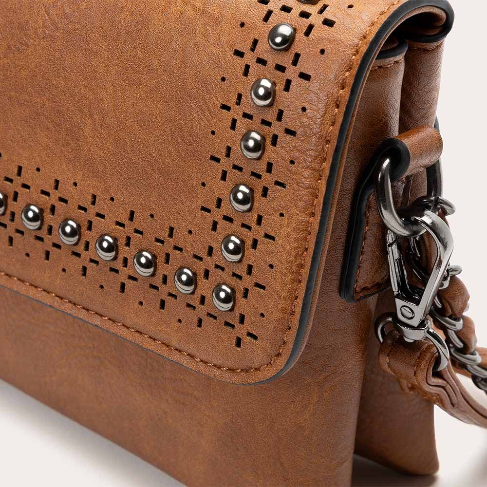 FLAP BAG BROWN