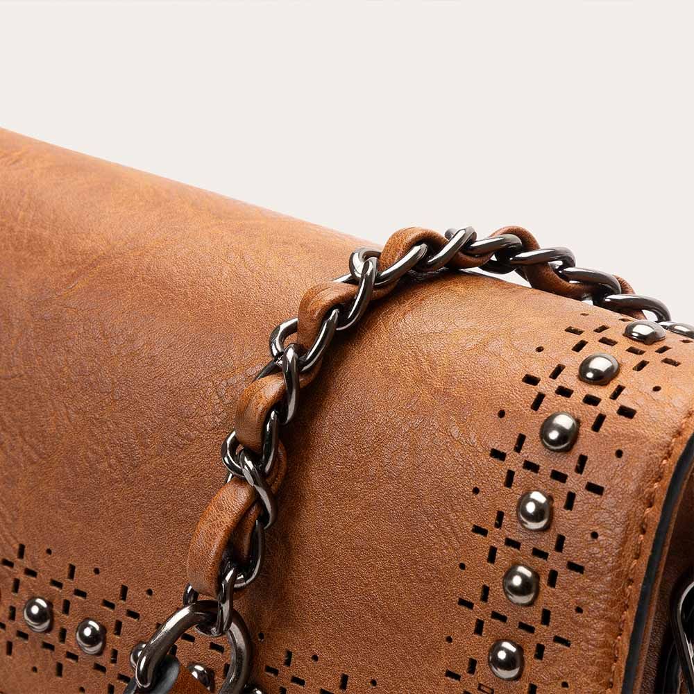 FLAP BAG BROWN