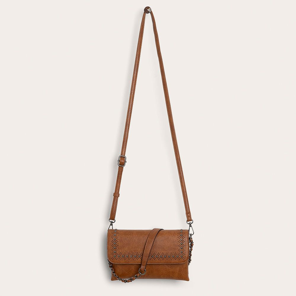 FLAP BAG BROWN