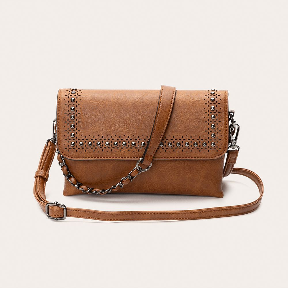 FLAP BAG BROWN