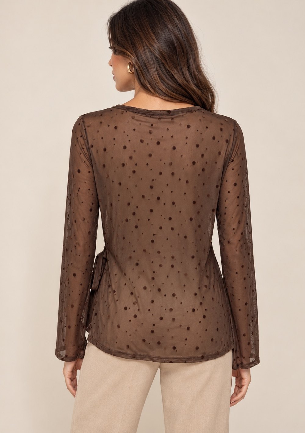 Maglia Gronda in Tulle Pois