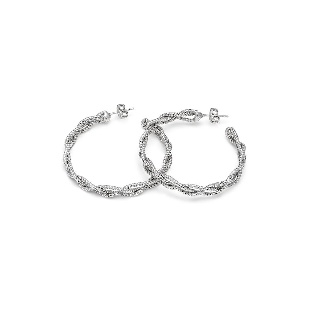 ORECCHINI SEMICERCHI TRECCIA LINEE LUMINOSE