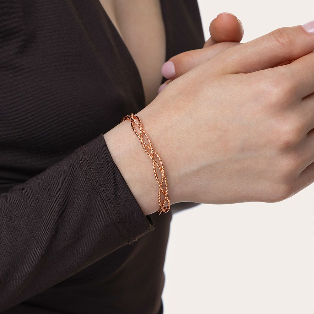 BANGLE APERTO TRECCIA LUMINOSA