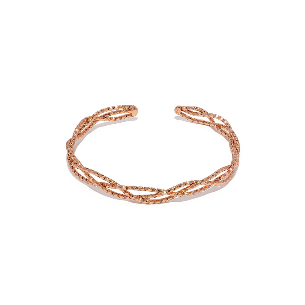 BANGLE APERTO TRECCIA LUMINOSA