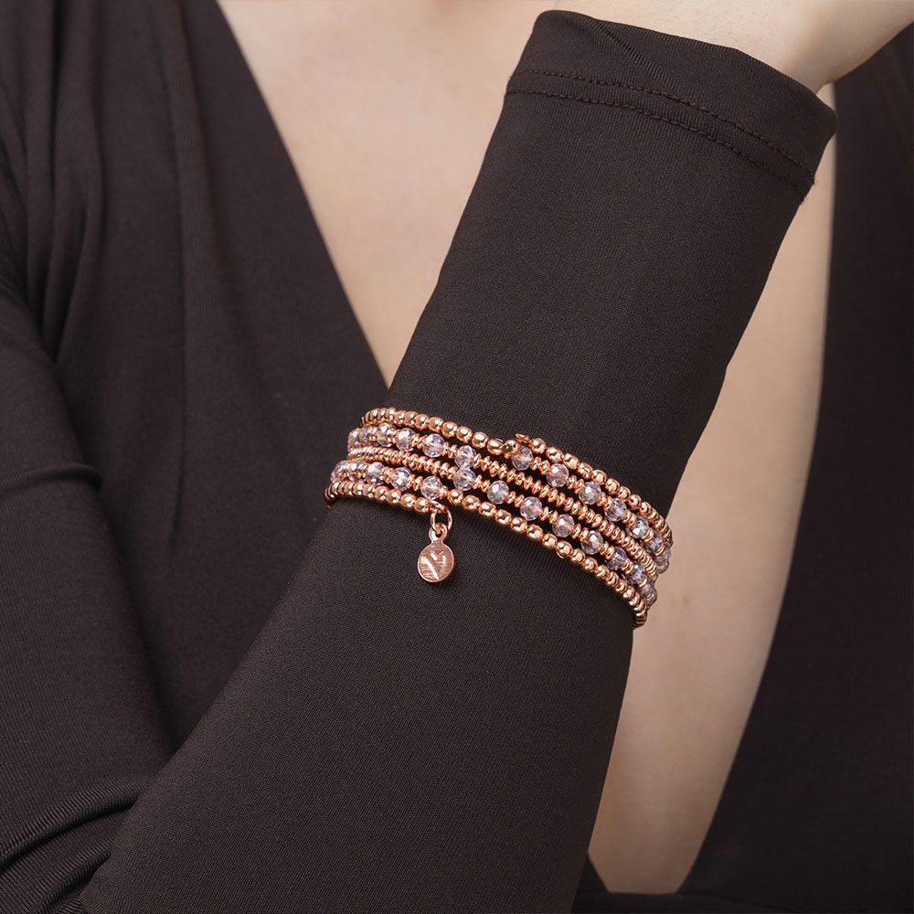 BRACCIALE 5 GIRI ELEMENTI MIX