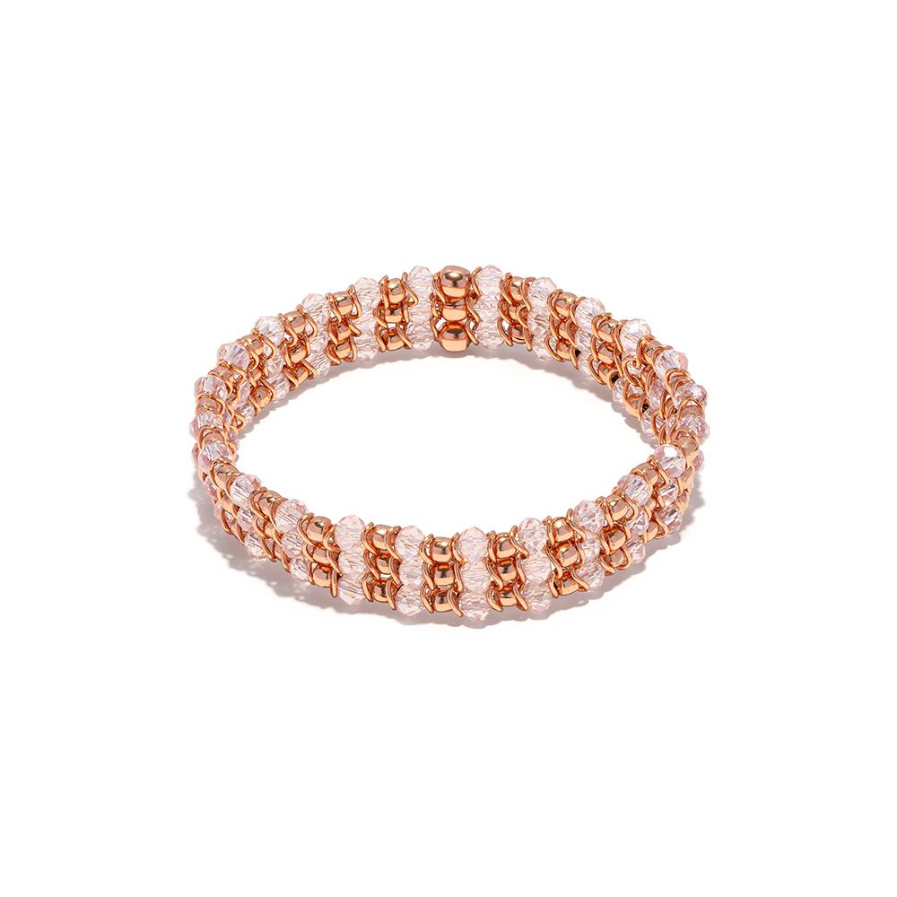 BRACCIALE ELASTICO 3 FILI CRISTALLI MIX