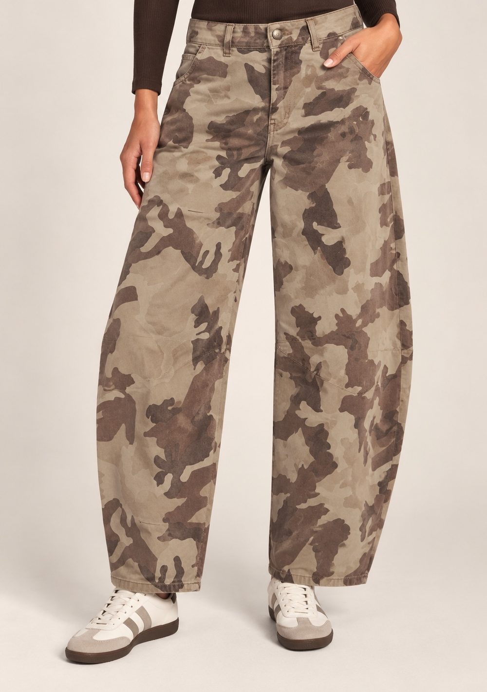 Pantaloni Balloon Mimetici