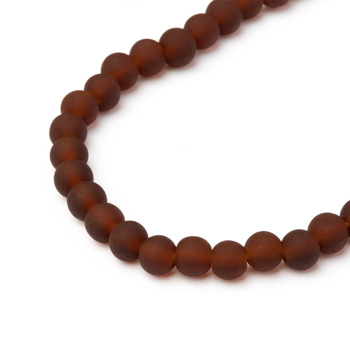 COLLANA PERLE - AMBRA SCURO