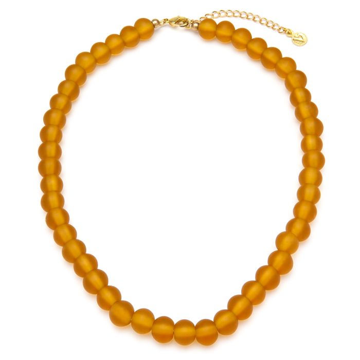 COLLANA PERLE - AMBRA CHIARO