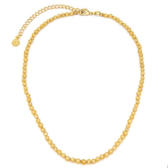 COLLANA PERLINE - AMBRA CHIARO