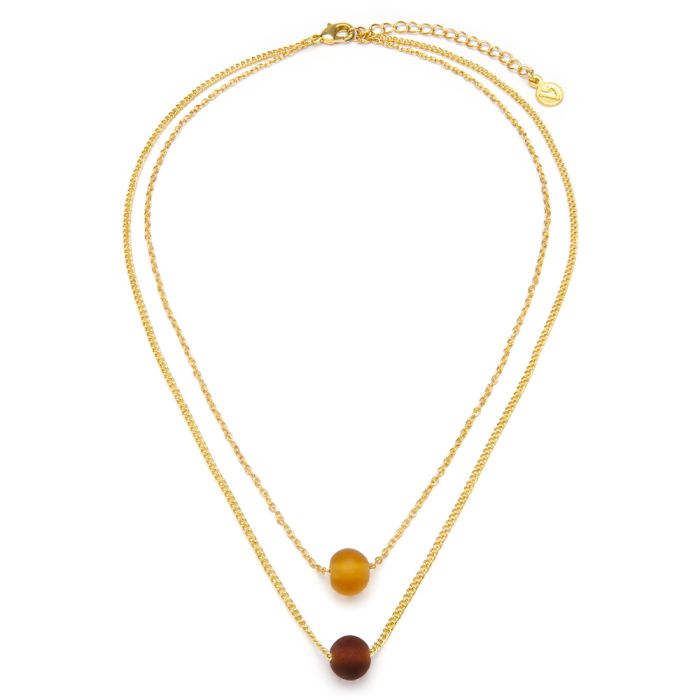COLLANA 2 CATENE PERLE