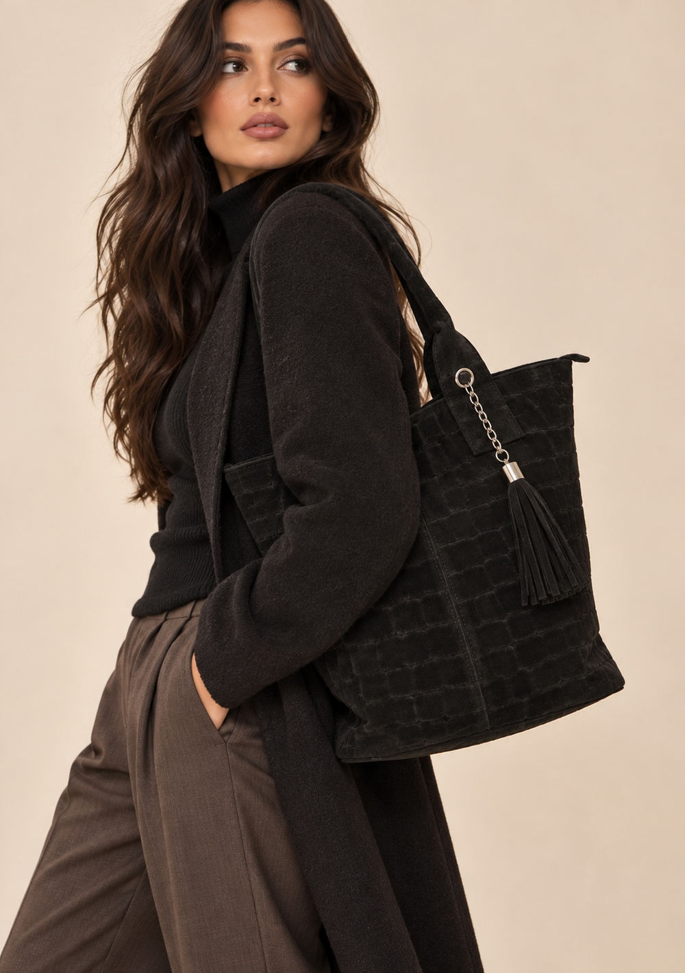 Shopper DELIA Stampa Cocco