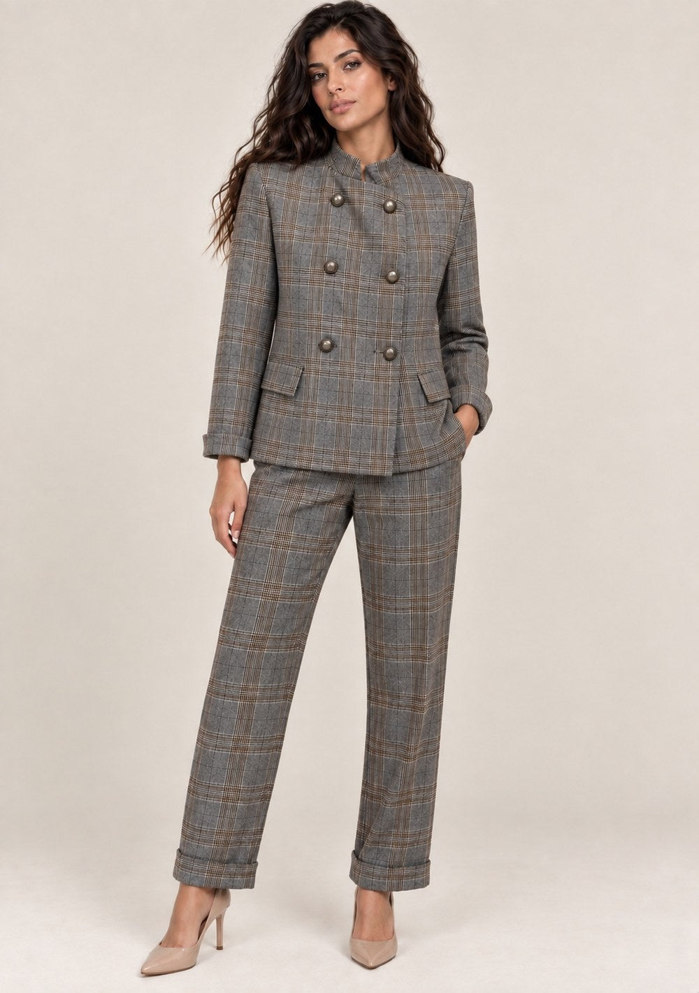 Pantaloni 1 Pinces Scozzese