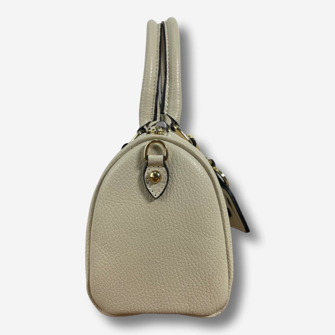 BAULETTO in vera pelle - Beige Chiaro