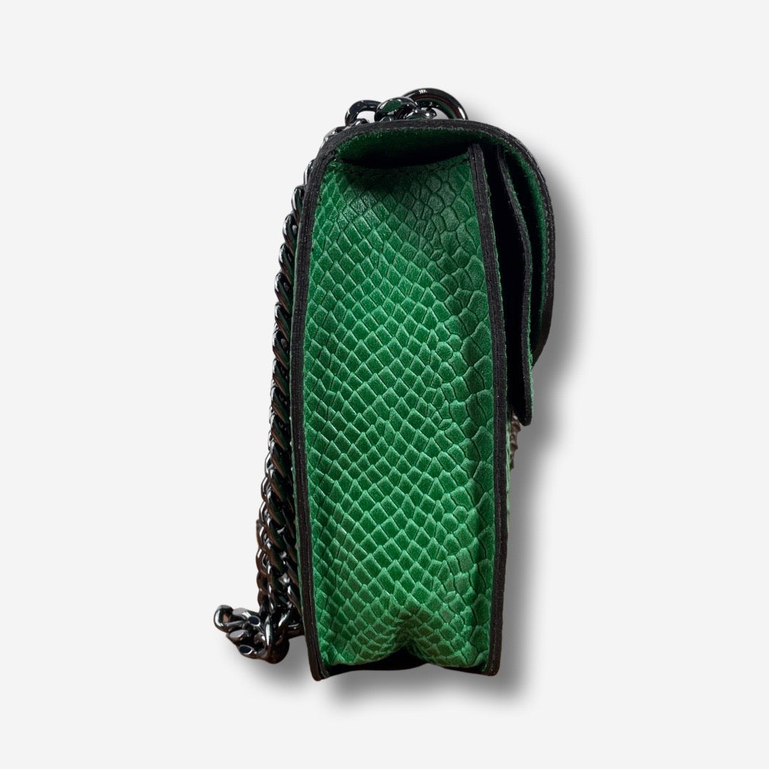 Borsa BABETTE in vera pelle - Verde