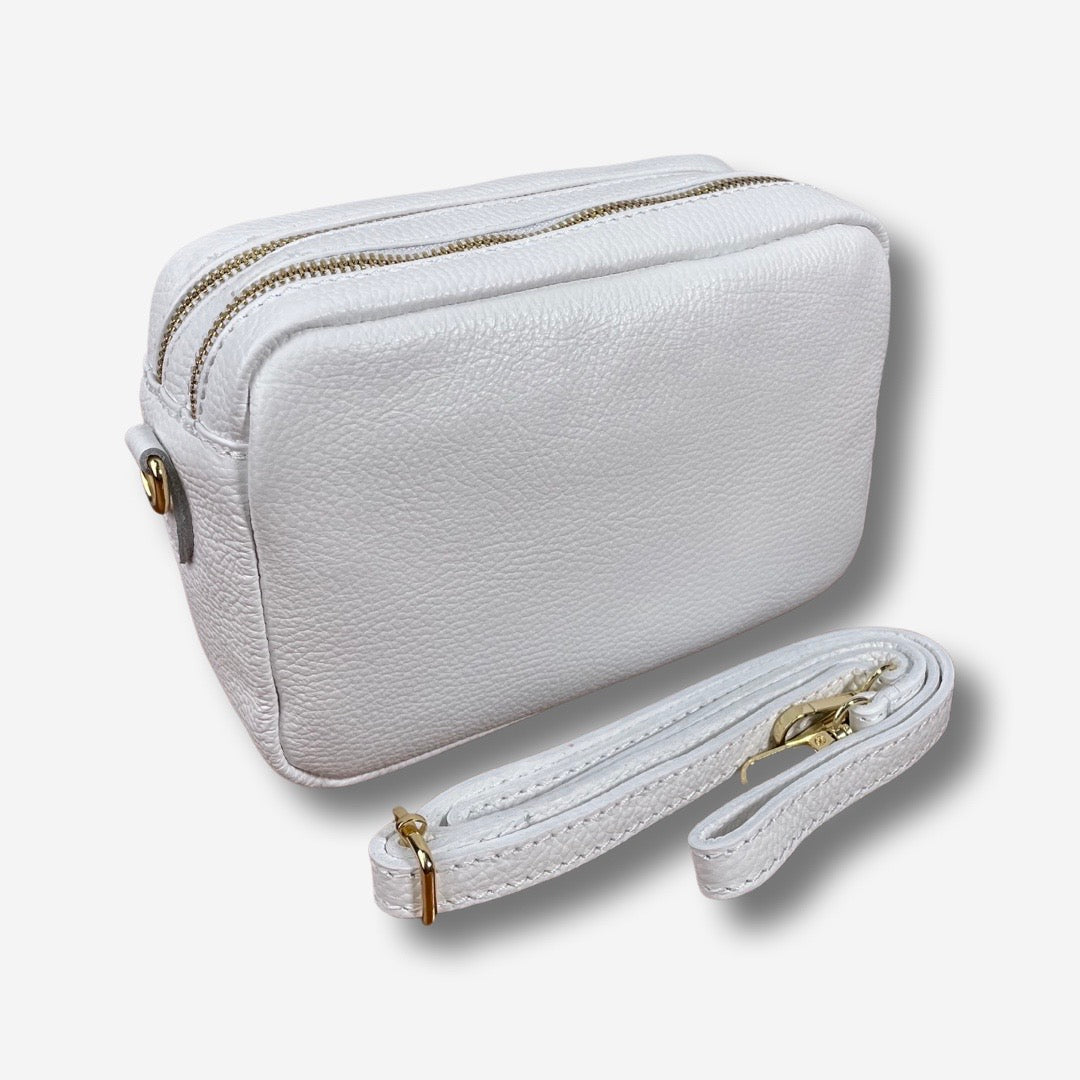 Borsa BRYAN in vera pelle - Bianco